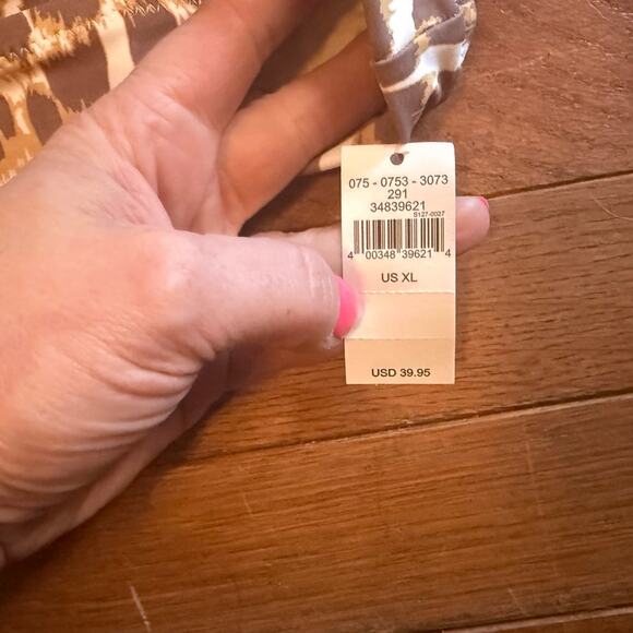Aerie XL NWT Swim Top Leopard print - Picture 6 of 8
